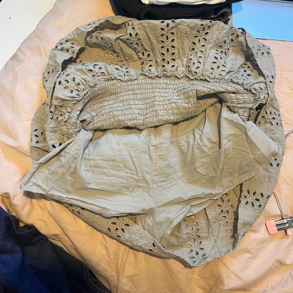 Zara Beige Ruffle Mini Skirt - Picture 7 of 7